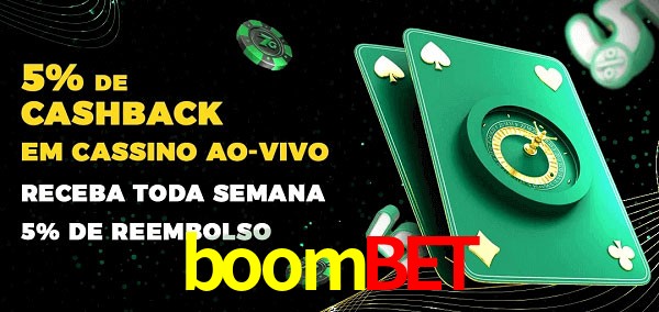 Promoções do cassino ao Vivo boombet